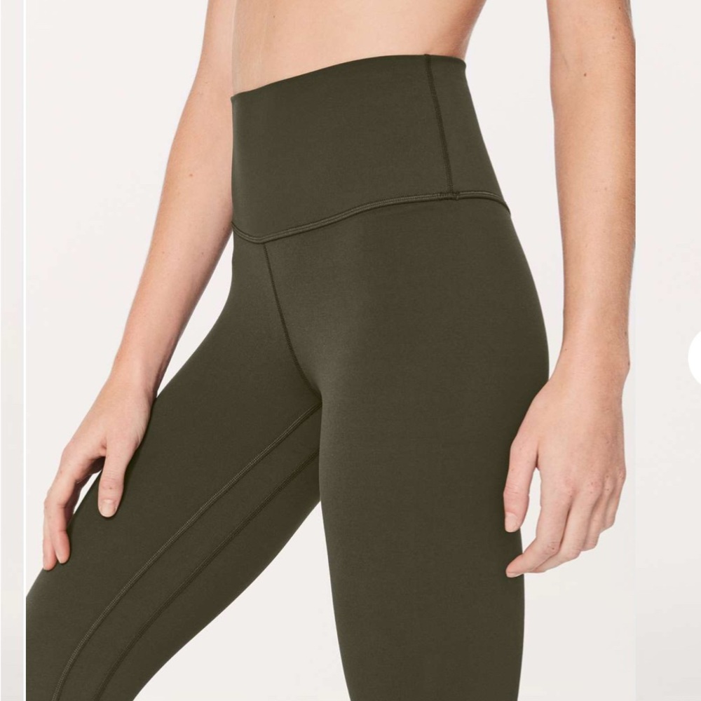 Lululemon High Rise Align Dark Olive 25’